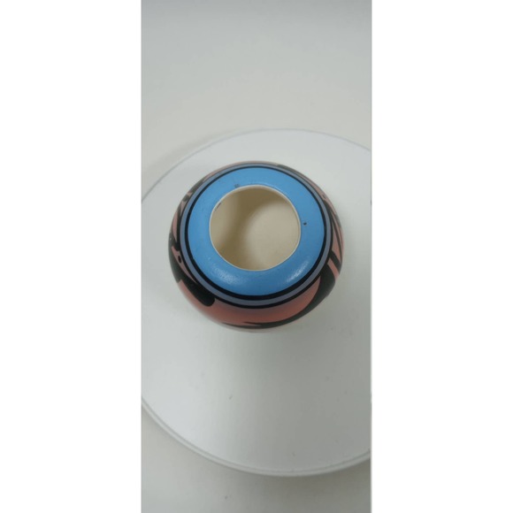 Vintage Mini Southwestern Native American Bud Vase Hand Painted Signed (bvb) - Picture 5 of 6